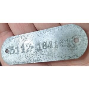 Vintage Dodge 1953 1 1/2 Ton Truck Vin Tag Metal ID Data Plate VIN Number